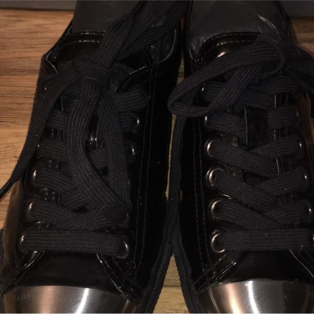 Prada Patent Leather metal toe sneakers - Picture 6 of 9
